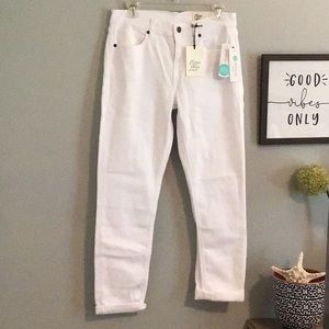Cosmic Blue Love white Adrianne Boyfriend Jean